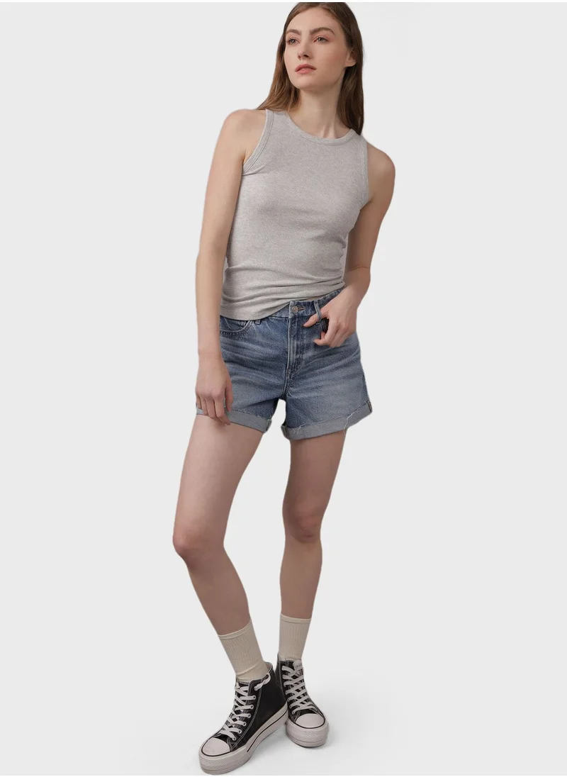 American Eagle Crew Neck Knitted Tank Top