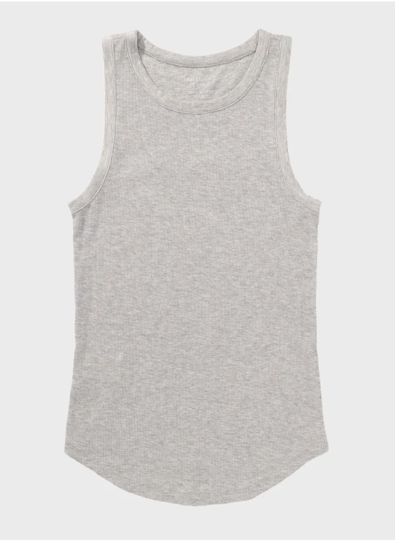 American Eagle Crew Neck Knitted Tank Top