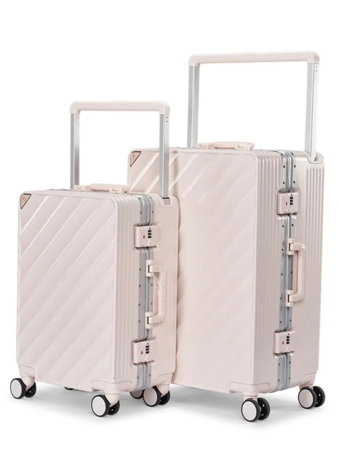 ليمرا طقم شنط سفر من ليمرا مصنوع من مادة البولي كربونات مكون من قطعتين مقاس 24"-20" بوصة