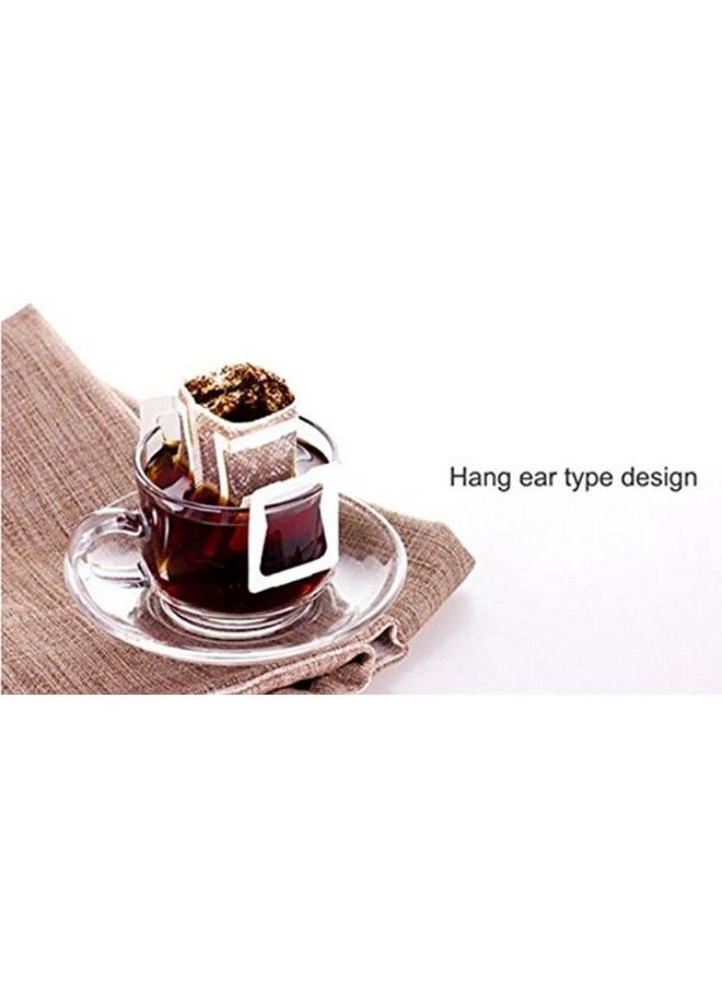 PAINISTIC Modern By Design Pack of 100 Premium Single Serve Food Grade Disposable Hanging Ear Drip Filter Bag, Portable use for the home, outdoor, travel, camping, office, and on the go (100, Coffee Filter)  - Image 2