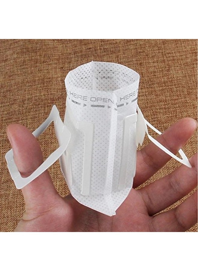 PAINISTIC Modern By Design Pack of 100 Premium Single Serve Food Grade Disposable Hanging Ear Drip Filter Bag, Portable use for the home, outdoor, travel, camping, office, and on the go (100, Coffee Filter)  - Image 4