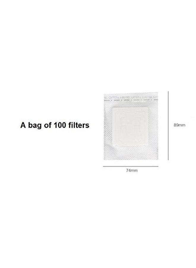PAINISTIC Modern By Design Pack of 100 Premium Single Serve Food Grade Disposable Hanging Ear Drip Filter Bag, Portable use for the home, outdoor, travel, camping, office, and on the go (100, Coffee Filter)  - Image 3