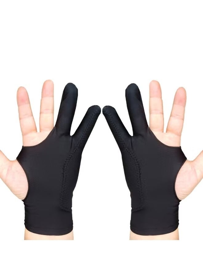 1 Pack Drawing Glove, Artist Glove with Two Fingers for Drawing Tablet iPad, Digital Art Palm Rejection Glove, Good for Left and Right Hand（M） - Image 1
