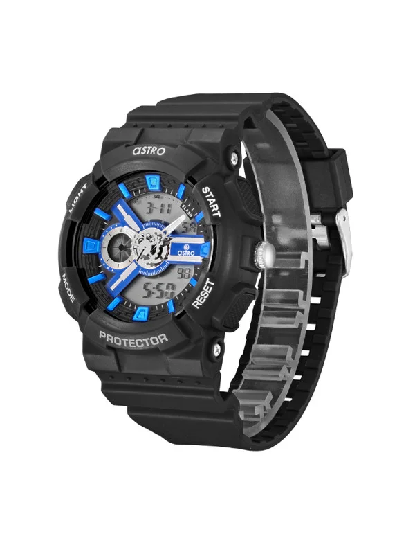 ASTRO Astro A24807-PPBBN Kids Analog-Digital Display Watch & Polyurethane Strap Black