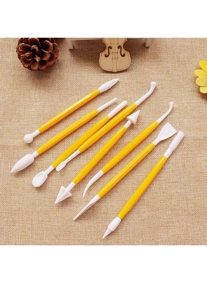 Cake Decorating Tools Exclusive 8-Piece Shaping Set with 16 Different Shapes for Fondant Gum Paste Cake Decorating Tools (Orange) - Image 4
