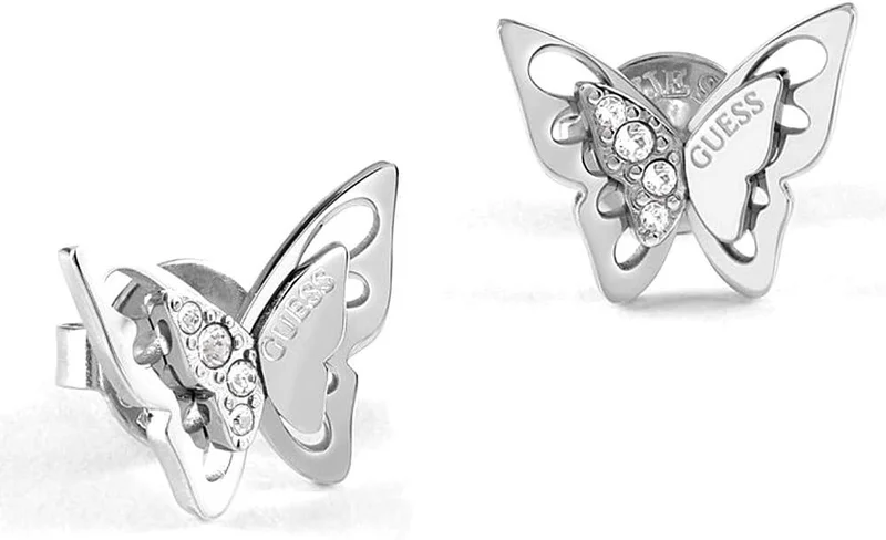 جس Guess press stud earring