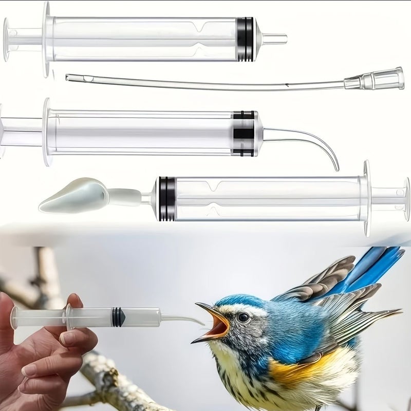 5 Pieces Plastic Bird Feeding Syringe Set With Measuring Tubes For Baby Birds Parrots And Kittens Portable Pet Bird Feeding Supplies Not For Medical Use - Image 2