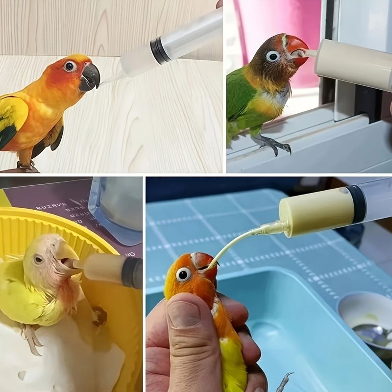 5 Pieces Plastic Bird Feeding Syringe Set With Measuring Tubes For Baby Birds Parrots And Kittens Portable Pet Bird Feeding Supplies Not For Medical Use - Image 5