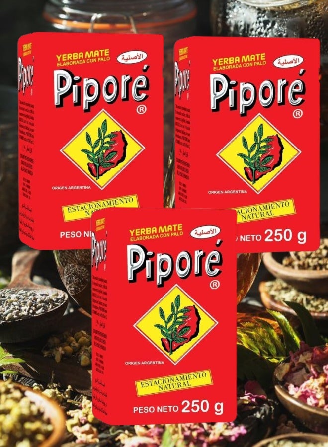 Pipore 3 Pieces Yerba Mate Original 250 grams - Image 1