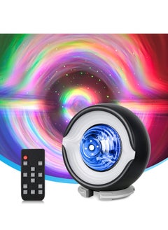 Black Hole Interstellar Light Projector  Galaxy Projector for Bedroom, Night Light, Aurora Light Projector for Room Decor, Relaxation, Meditation and Gifts