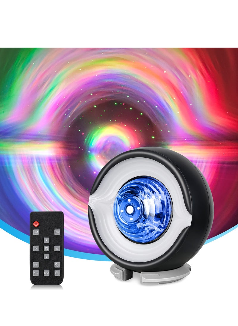 Generic - Black Hole Interstellar Light Projector  Galaxy Projector for Bedroom, Night Light, Aurora Light Projector for Room Decor, Relaxation, Meditation and Gifts - Image 1