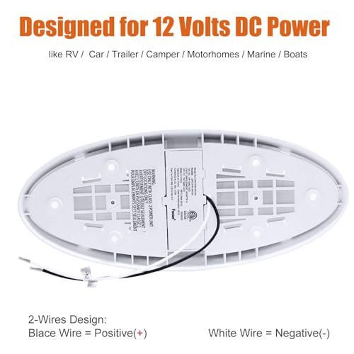 Facon Auto On/Off Motion Sensor RV Ceiling Light - 12V DC, cETL Certified LED Puck Light with 3-Way Switch, Slim Low Profile Design for RV Boat Camper Motorhome - Image 5