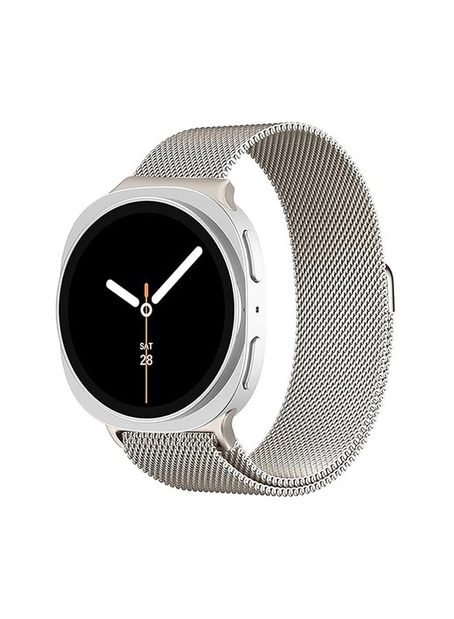 O Ozone Milanese Loop Metal Band for Samsung Galaxy Watch 8 Band 40mm 44mm/8 Classic 46mm Women Men,Mesh Magnetic Stainless Steel Replacement Strap -Classic Gold - Image 1