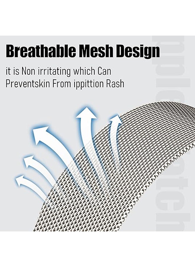 O Ozone Milanese Loop Metal Band for Samsung Galaxy Watch 8 Band 40mm 44mm/8 Classic 46mm Women Men,Mesh Magnetic Stainless Steel Replacement Strap -Classic Gold - Image 4