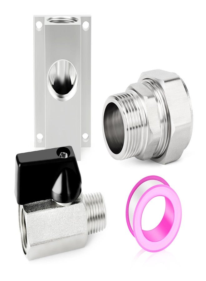 غاشر منفذ مخرج GASHER NPT مقاس 1/2 بوصة، كتل ألومنيوم، صمام MNPT مقاس 3/4 بوصة 0D-1/2 بوصة وصمام كروي مقاس 1/2 بوصة لنظام أنابيب الهواء المضغوط مقاس 3/4 بوصة - Image 1