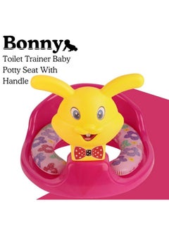 Nabhya Kids Toilet Trainer Baby Potty Seat With Rabbit Handle And Back Support Toilet Seat For Girls & Boys (Pink)  - Image 2