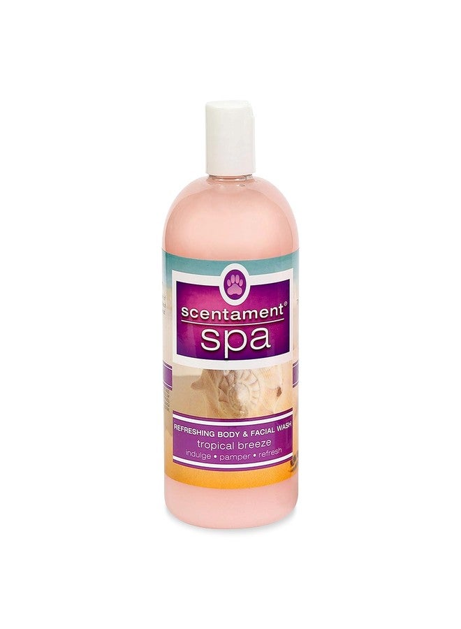 Best Shot Scentament Spa Seasonal Body and Facial Wash, Tearless Shampoo, Hypoallergenic Body Wash, Removes Tear Stains, Tropical Breeze, 16 Oz. - Image 1