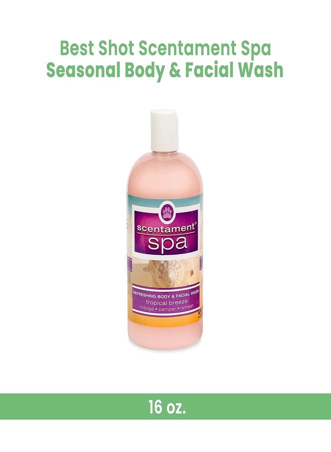 Best Shot Scentament Spa Seasonal Body and Facial Wash, Tearless Shampoo, Hypoallergenic Body Wash, Removes Tear Stains, Tropical Breeze, 16 Oz. - Image 2