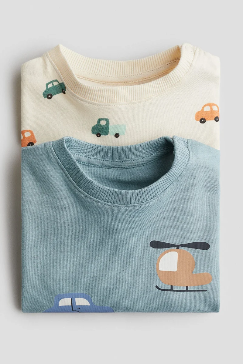 H&M 2-pack long-sleeved cotton T-shirts