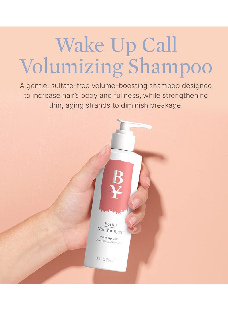 Better Not Younger Better Not Younger Wake Up Call Volumizing Shampoo - 8.4 fl. oz. Shampoo Designed for Thinning Hair & Women Over 40 - Volumizes, Lifts & Nourishes Color-Safe & Non-Stripping Shampoo for Thin Hair  - Image 4