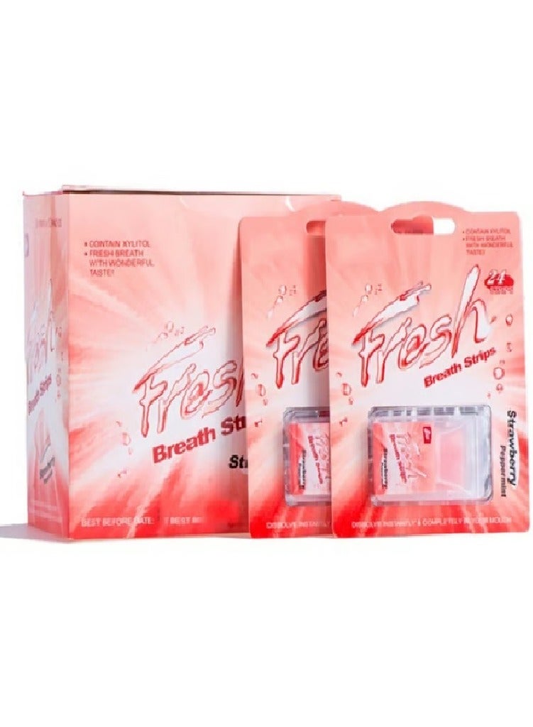 Fuwei 3 Piece of Breath Strips Strawberry 3X24 Strips - Image 3
