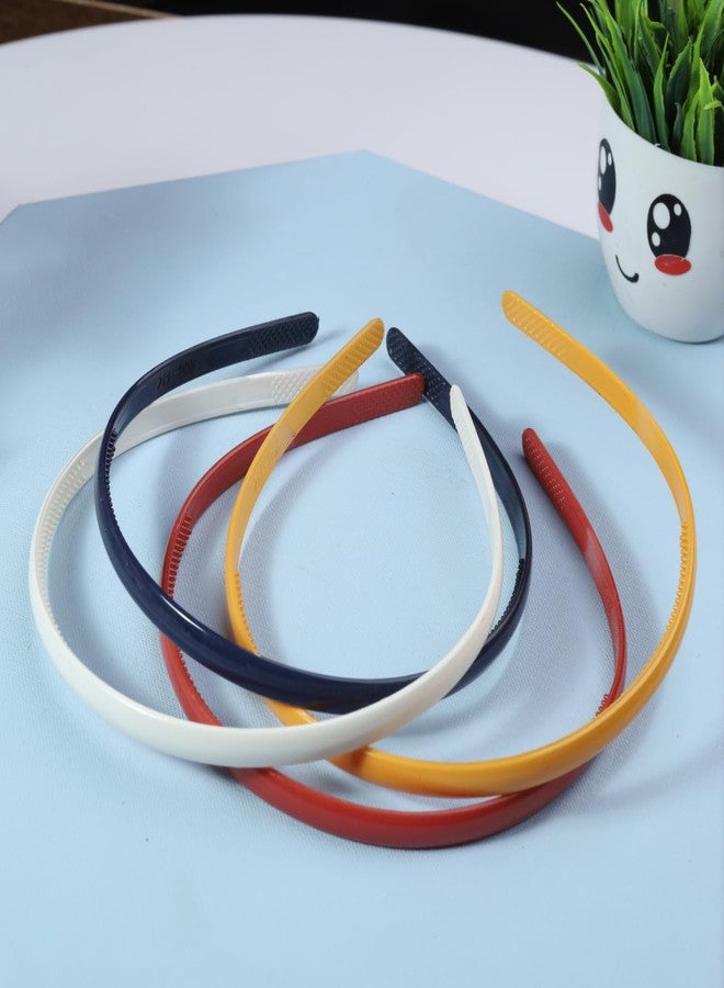 ANNACREATIONS ANNA CREATIONS 12 Pcs Plastic Headbands with Teeth Durable, Lightweight Sports Hair Bands for Women, Girls, Teens & Kids Non-Slip Hair Accessories - Image 4