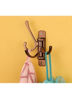 iSTAR iSTAR Flexible 4 Pin Hooks Bathroom Cloth Hanger Wall Hook Door Robe Hooks for Hanging Keys, Clothes, Towel (Rose Gold) Pack of 1  - Image 5