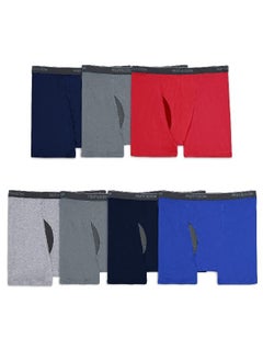 FRUIT OF THE LOOM Fruit of the Loom Men's Coolzone Boxer Briefs, Big Man-7 Pack-Assorted Colors, 3X-Large  - Image 1