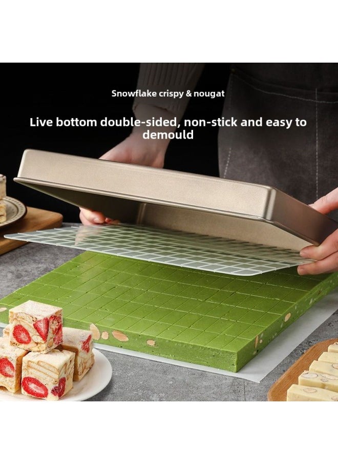 Generic - Snowflake Crisp Nougat Mold Plate Handmade Diy Suit Non-stick Cooling Shaping Square Plate Full Set Baking-Specifications: Special For Snowflake Crisp Nougat-Color:See Figure - Image 1