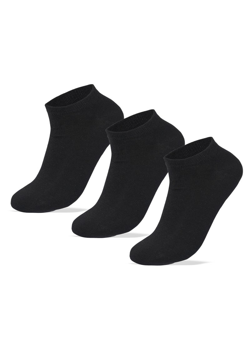 SAM SOCKS Sam Socks Set Of 3 Ankle Socks Women Black  - Image 1