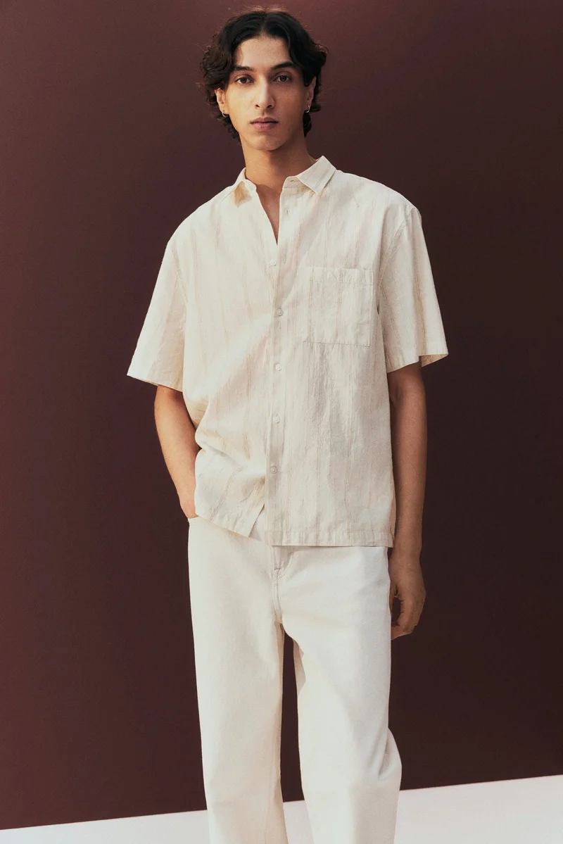 H&M  Regular Fit Short-sleeved shirt for Men | Best Price UAE