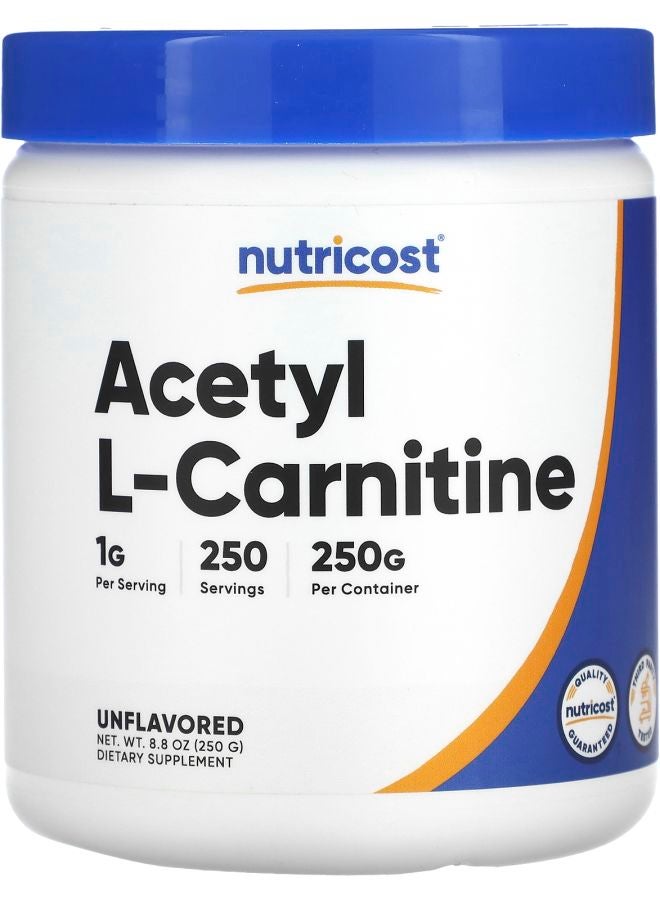 Nutricost Acetyl LCarnitine Unflavored 8.8 oz (250 g)