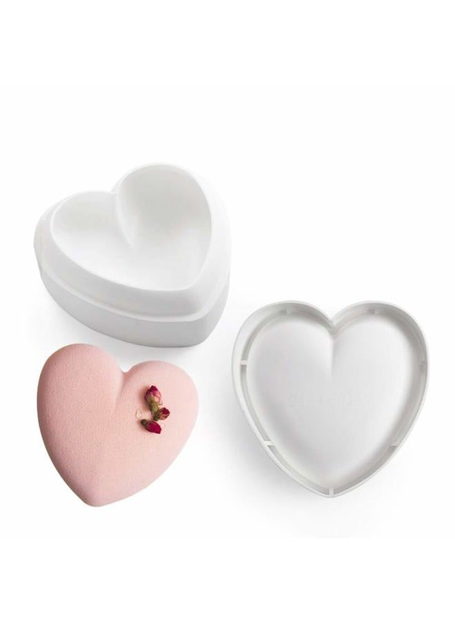 AntranStore Diamond Heart Love Mousse Cake Mold Trays, Silicone Baking Pan-Food Grade & BPA Free-Not Sticky Mould Suitable For Mousse,Chocolate Brownie,Cheesecake,Jelly,Ice Cream,Fondant - Image 2