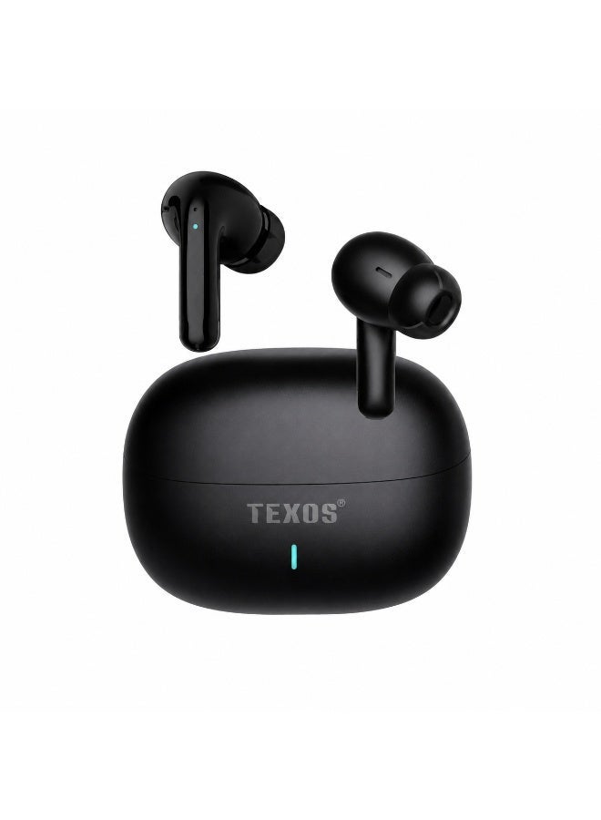 TEXOS TX-BT11 Hi-Res Wireless Earbuds with Noise Cancellation & Type-C Charging - Image 4