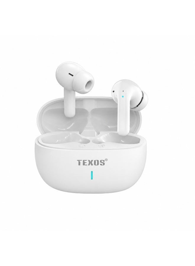 TEXOS TX-BT11 Hi-Res Wireless Earbuds with Noise Cancellation & Type-C Charging - Image 2