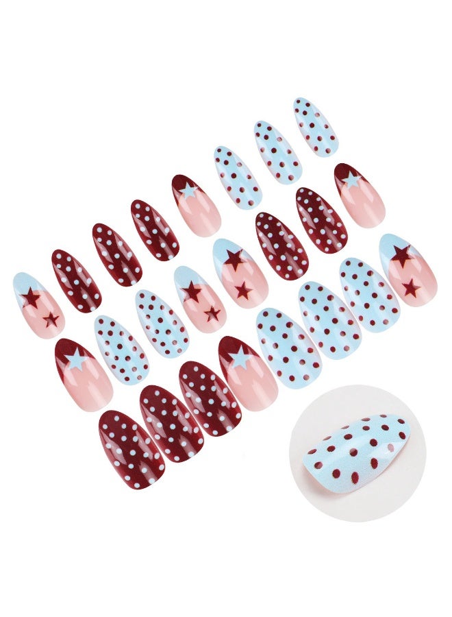 Handmade Press-On Nails – Light Luxury Fake Nails – Reusable Glue-On Manicure Set for Women - Image 3