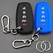 TANDRIVE Key Fob Cover for 2026 20252017 Ford F150 F250 F350 F450 F550 F650 F750 5 Button Silicone 2Pack Black and Blue - Image 2
