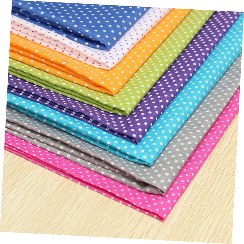 قطع قماش قطن مربعة 50 سم نمط نقطة بولكا DIY مجموعة حرف الخياطة لون عشوائي - Image 3