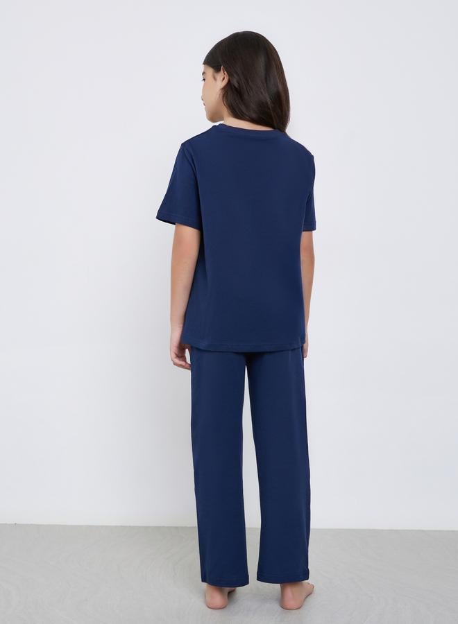 Styli Teens Cotton Printed T-Shirt and Pyjama Set - Image 5