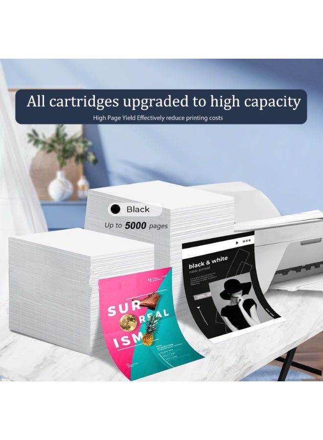 154x 154A متوافق مع خرطوشة حبر HP 154A خزان 1502 2502dw حبر 1602w 2602dn / sdw خرطوشة حبر 154X (1pk) أسود 1 - Image 3