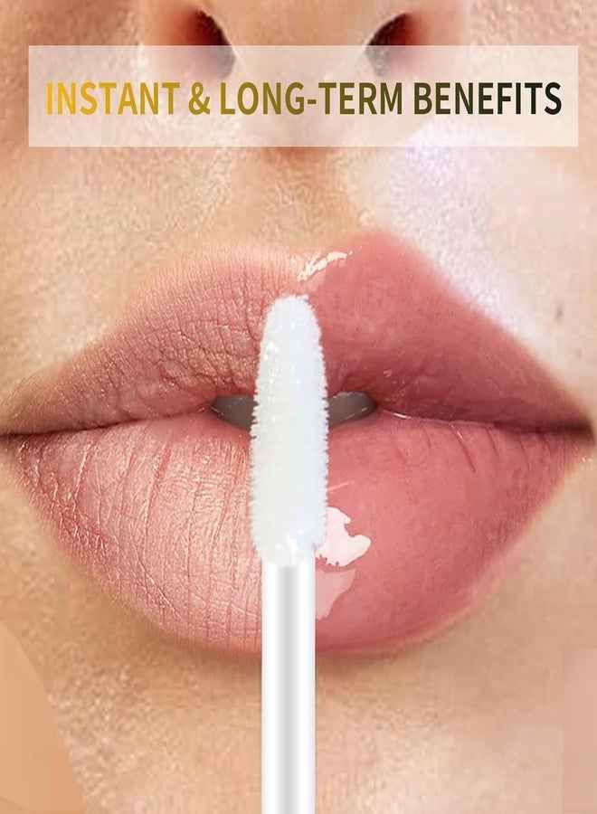 Borovetty Lip Plumper Gloss, Clear Plumping Lip Gloss for Fuller, Hydrated Lips, Nourishes & Smooths Fine Lines. - Image 2