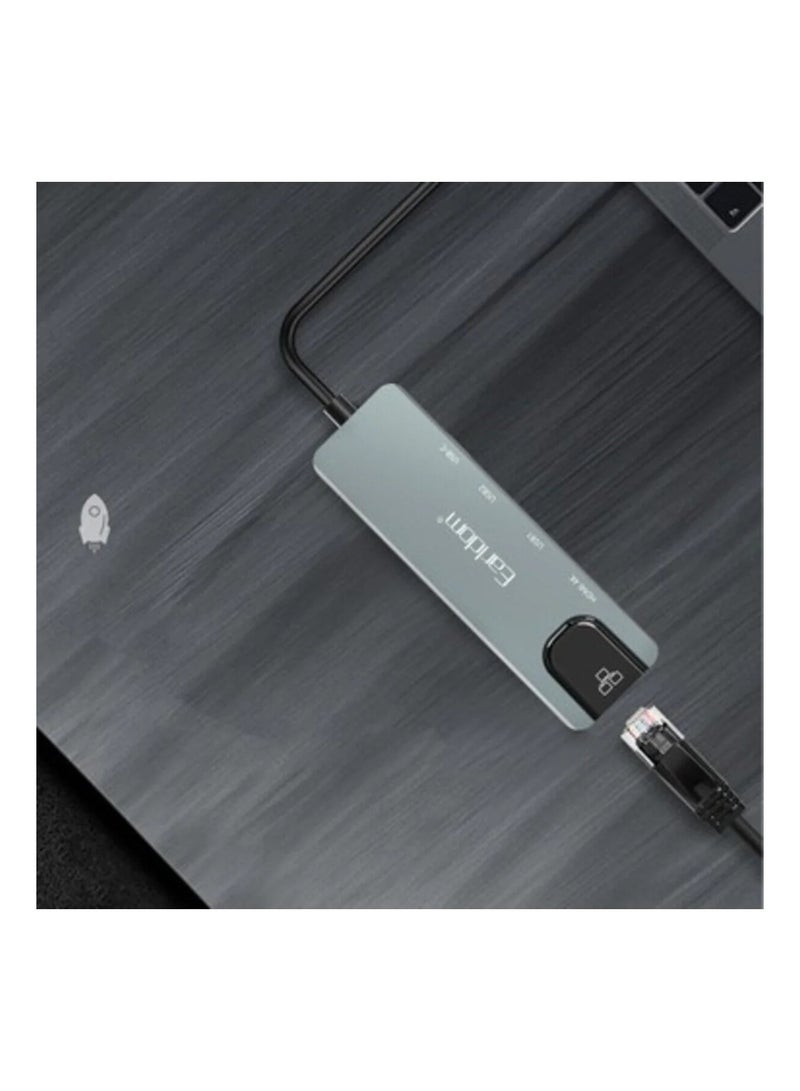 Earldom W27 5-in-1 USB-C Hub Adapter – Fast Data Transfer & Multiple Connectivity Options - Image 3