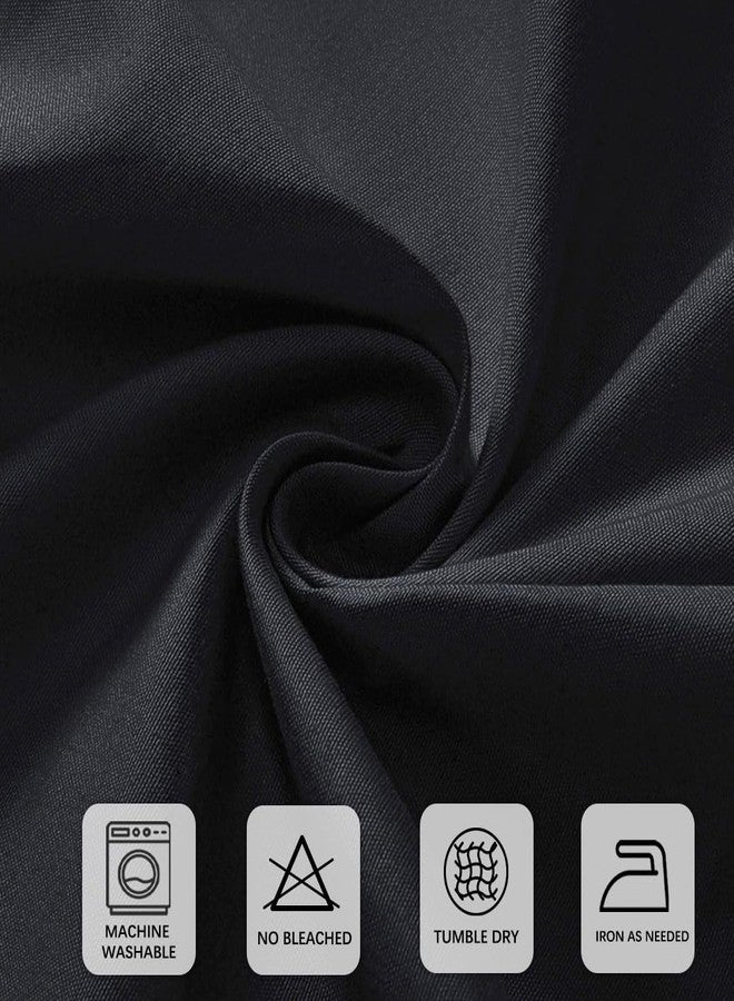 CKIKU 8 Packs Black Tablecloths 60x126 Inch Rectangular Table Cloths for 8 Foot Rectangle Tables, Wrinkle Resistant Washable Polyester Fabric Tablecloth for Dining Wedding Buffet Party Banquet - Image 4