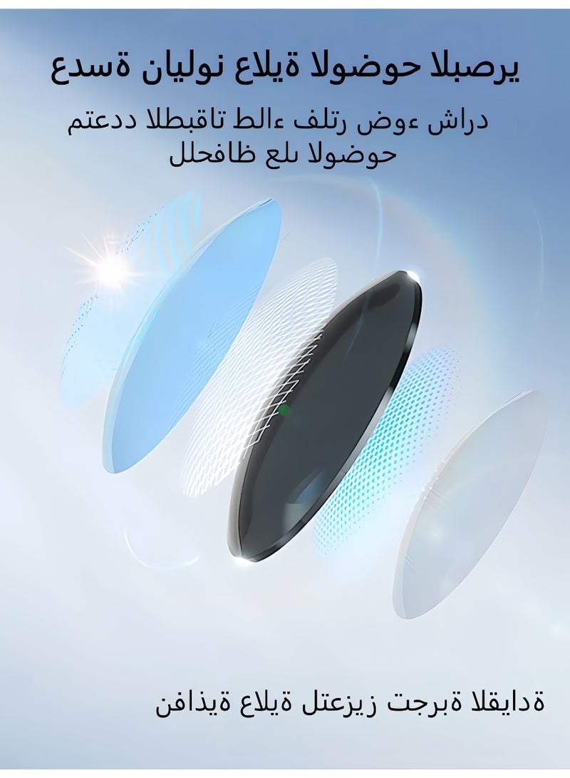 نظارة شمسية رجالية مربعة مستقطبة UV400 بإطار معدن خفيف، مناسبة للقيادة بالسيارة والدراجات النارية، الصيد والصيد والرحلات الصحراوية - Image 5