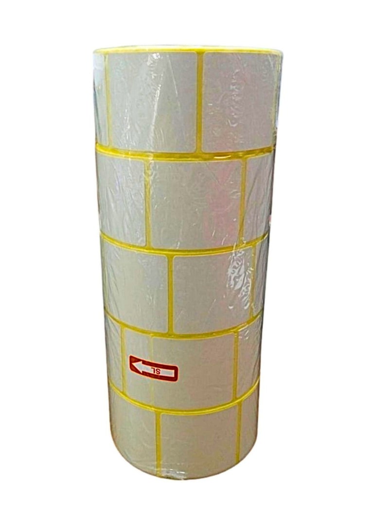 Terabyte 5 Rolls - 38mm x 40mm Barcode Label Sticker Direct Thermal 1000 Labels Per Roll for Zebra GC420d GC420t GK420d GK420t GX420d GX420t GX430t For Grocery, Supermarkets, Retail Store, Pharmacy. - Image 2