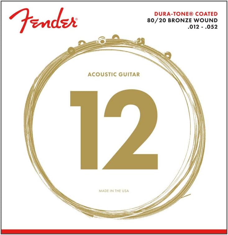 Fender Dura-Tone 80/20 Bronze Acoustic Guitar Strings 12-52 - Image 1