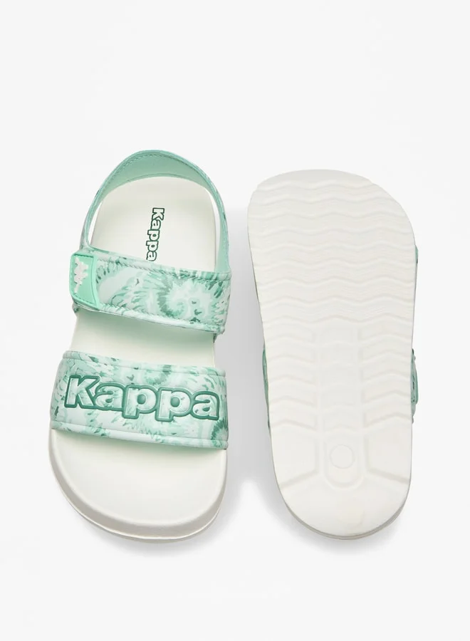 Kappa Girls' Printed Floaters with Hook and Loop Closure