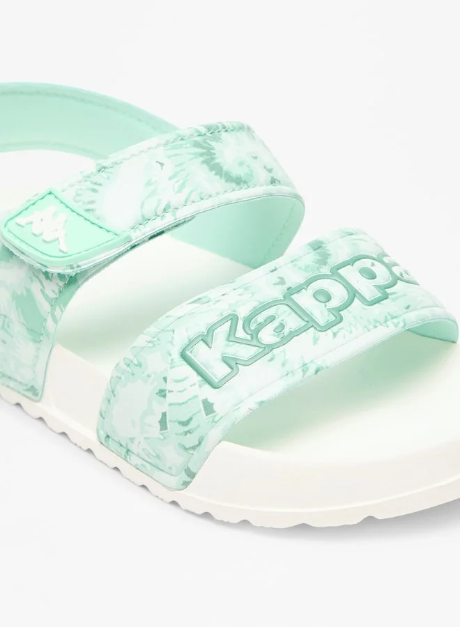 Kappa Girls' Printed Floaters with Hook and Loop Closure