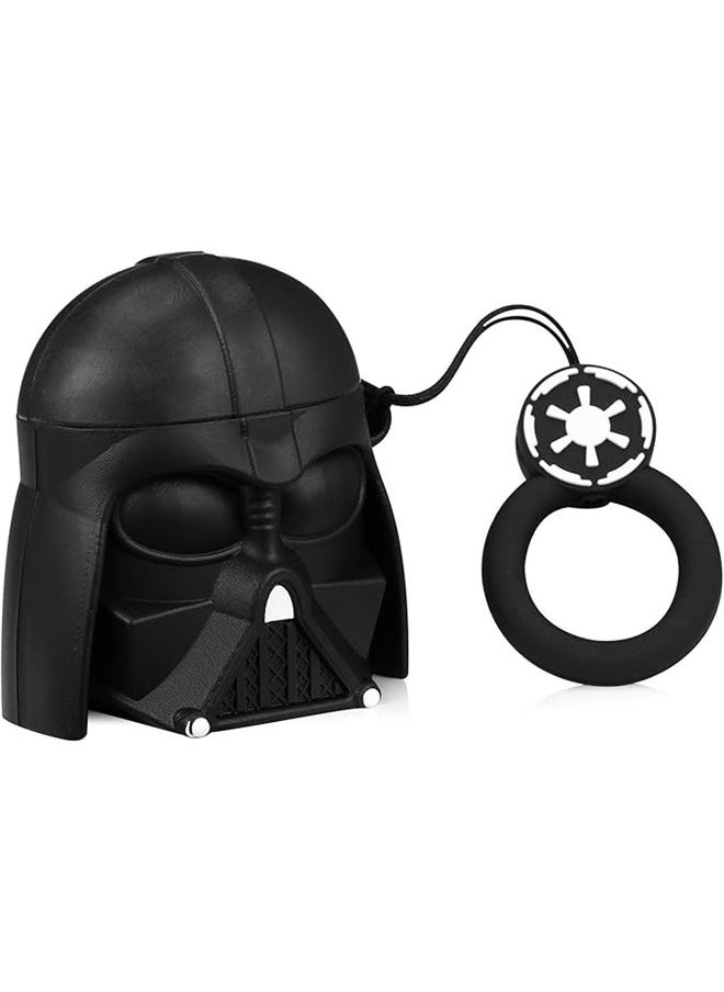 yongsheng - 3D Cartoon Case Cover For Apple Airpods pro/Pro2 Black， Cute Cartoon Unique Silicone Air pods Cover, 3D Funny Fashion Fun Cool Keychain Design Stylish Hero Kits Soft Skin Cases Girls Teens Kids - Image 1