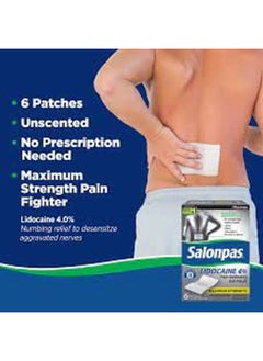 Salonpas LIDOCAINE (2 Packs of 15 Patches) Pain Relieving Maximum Strength Gel Patch! (2)  - Image 2